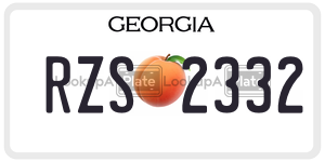 RZS2332 GA License Plate User Reports Vehicle Information