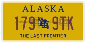 1799TK  license plate in AK