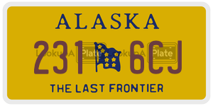 2316CJ  license plate in AK