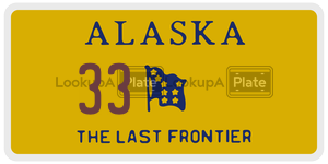 33 license plate in Alaska