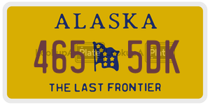 4655DK license plate in Alaska