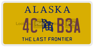 4CB3A  license plate in AK
