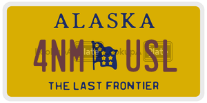4NMUSL  license plate in AK