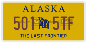 5015TF  license plate in AK