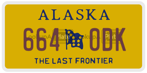 6640DK  license plate in AK