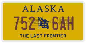 7526AH license plate in Alaska