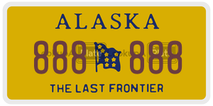 888888 license plate in Alaska
