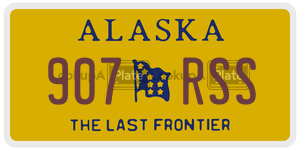 907RSS  license plate in AK