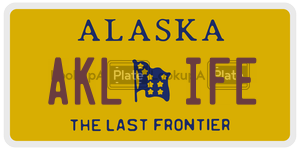 AKLIFE  license plate in AK