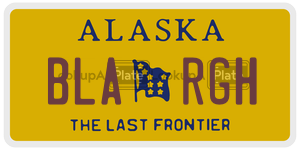 BLARGH  license plate in AK