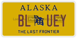 BLUEY  license plate in AK