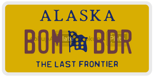 BOMBDR license plate in Alaska