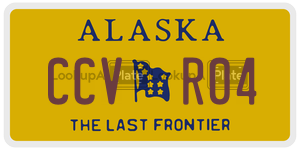 CCVR04  license plate in AK