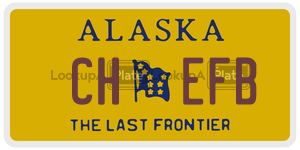 CHEFB license plate in Alaska