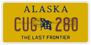 CUG280 license plate in Alaska