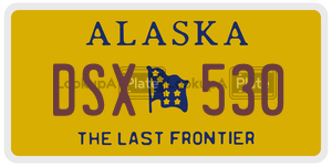 DSX530  license plate in AK