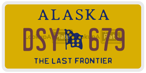 DSY679 license plate in Alaska
