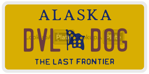 DVLD0G  license plate in AK
