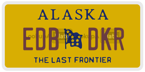 EDBDKR license plate in Alaska
