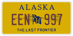 EEN997 license plate in Alaska