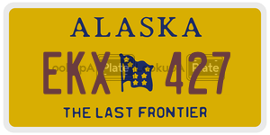 EKX427  license plate in AK