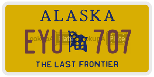 EYU707 license plate in Alaska