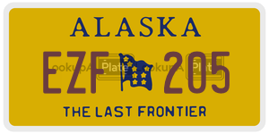 EZF205 license plate in Alaska
