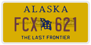 FCX621  license plate in AK