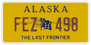 FEZ498  license plate in AK
