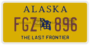 FGZ896  license plate in AK