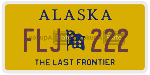 FLJ222  license plate in AK
