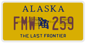 FMW259  license plate in AK