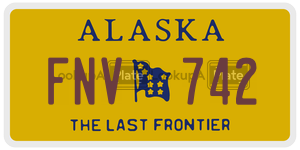 FNV742 license plate in Alaska