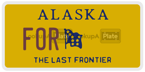 FOR  license plate in AK