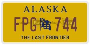 FPG744  license plate in AK