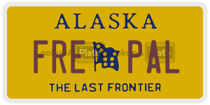 FREPAL  license plate in AK