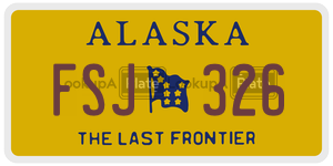 FSJ326 license plate in Alaska