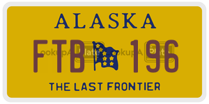 FTB196 license plate in Alaska
