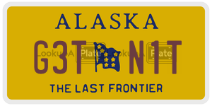 G3TN1T  license plate in AK