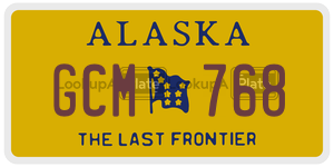 GCM768  license plate in AK