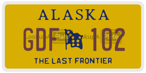 GDF102 license plate in Alaska