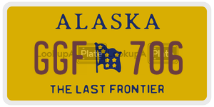 GGF706 license plate in Alaska