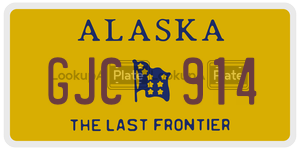 GJC914 license plate in Alaska