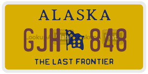 GJH848 license plate in Alaska