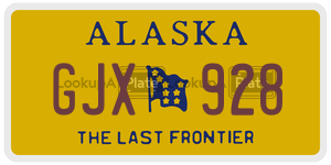 GJX928 license plate in Alaska
