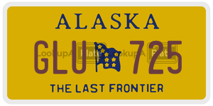 GLU725 license plate in Alaska