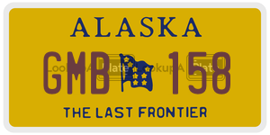 GMB158  license plate in AK