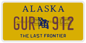 GUR912  license plate in AK