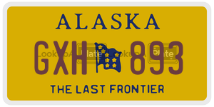 GXH893  license plate in AK