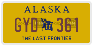 GYD361 license plate in Alaska
